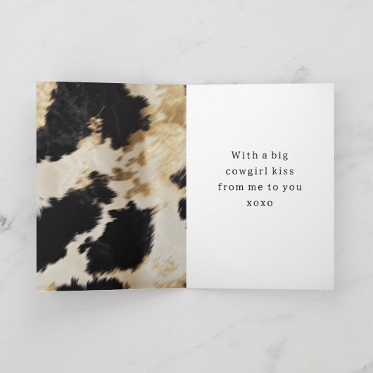 Zwart Wit Goud Koeienhuid Kaart (Binnen)