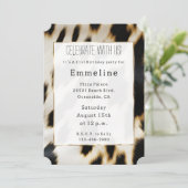 Zwart Wit Goud Koeienhuid Kaart (Staand voorkant)