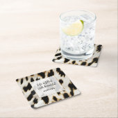 Zwart Wit Goud Koeienhuid Kartonnen Onderzetters (Insitu)