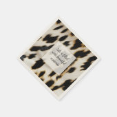 Zwart Wit Goud Koeienhuid Servet (Hoek)
