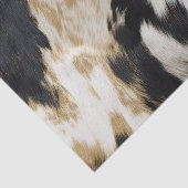 Zwart Wit Goud Koeienhuid Tissuepapier (Detail)