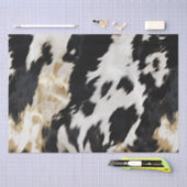 Zwart Wit Goud Koeienhuid Tissuepapier (Craft)