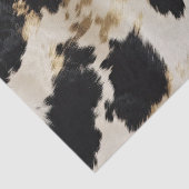 Zwart Wit Goud Koeienhuid Tissuepapier (Detail)