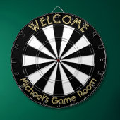 Zwart Wit Goud Man Cave Pub Game Nachtkamer Dartbord