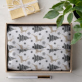 Zwart wit & goud mannelijk patroon tissuepapier (Geschenk)