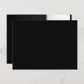 Zwart & Wit Goud Match BLANK Vouwplaats Kaarten (Voorkant / Achterkant)