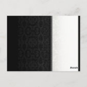 Zwart & Wit Goud Match BLANK Vouwplaats Kaarten (Achterkant)