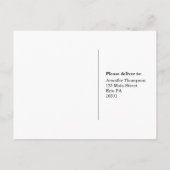 Zwart Wit Goud Modern Glam Stripes RSVP Uitnodiging Briefkaart (Achterkant)