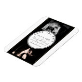 Zwart Wit Goud Modern Minimaal Save the Date Magneet (Linkerzijde)