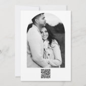 Zwart Wit Goud Modern Minimaal Vrijgezellenfeest Kaart (Achterkant)