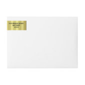 Zwart Wit & Goud Strepen Bruiloft (Voorkant)