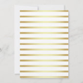 Zwart, Wit & Goud Verrassingsfeestje 40ste Verjaar Kaart (Achterkant)