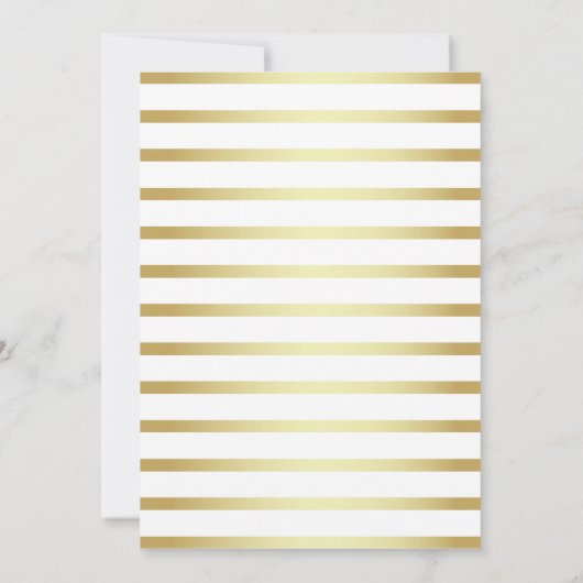 Zwart, Wit & Goud Verrassingsfeestje 40ste Verjaar Kaart (Achterkant)