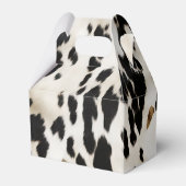 Zwart Wit Goud Zuidwest Cowhide  Bedankdoosjes (Achterkant)