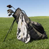 Zwart Wit Goud Zuidwest Koeienhuid Golfhanddoek (Groen)