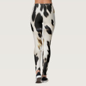 Zwart Wit Goud Zuidwest Koeienhuid Leggings (Achterkant)