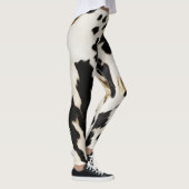Zwart Wit Goud Zuidwest Koeienhuid Leggings (Rechts)