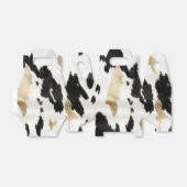 Zwart Wit Goud Zuidwest Koeienhuid Verjaardag Bedankdoosjes (Uitgevouwen)