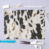 Zwart Wit Goud Zuidwest Koeienhuid Verjaardag Tissuepapier (Craft)