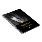 Zwart-wit gouden foto notitieboek (Rechterzijde)