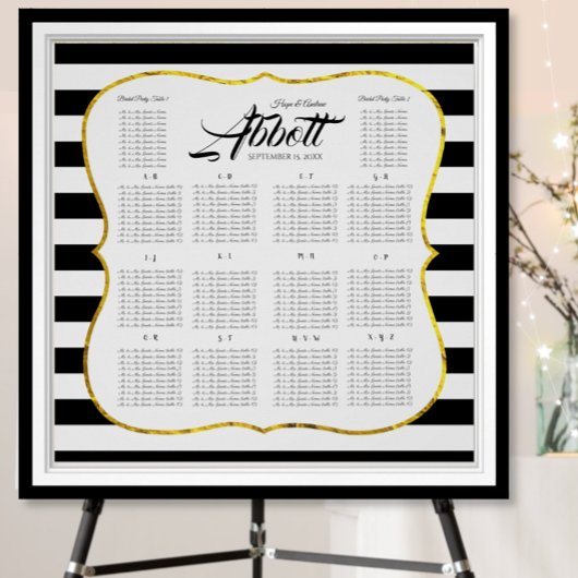 Zwart-wit gouden zitvlak poster