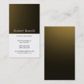 Zwart wit goudplein Modern Visitekaartje (Voorkant / Achterkant)