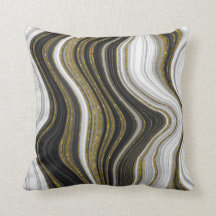 Zwart wit & goudzwart, modern, Abstract