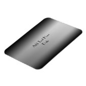 Zwart-wit Gradient Horizon Flex Magnet Magneet (Linkerzijde)