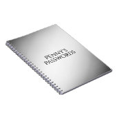 Zwart-wit gradiënt Persoonlijk Notitieboek (Rechterzijde)