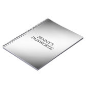 Zwart-wit gradiënt Persoonlijk Notitieboek (Linkerzijde)