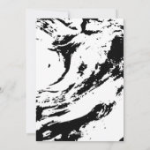 Zwart-wit Graffiti Paint Afstudeerfeest Kaart (Achterkant)