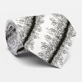 Zwart-wit grafisch grunge stijlpatroon stropdas