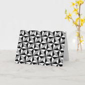 Zwart-wit grafisch ontwerp Wenskaart Kaart (Gele Bloem)