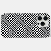 Zwart-wit Grieks sleutelpatroon Case-Mate iPhone Case (Achterkant (horizontaal))
