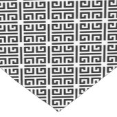 Zwart-wit - Grieks sleutelpatroon Korte Tafelloper (Hoek)