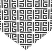 Zwart-wit - Grieks sleutelpatroon Korte Tafelloper (Hoek)