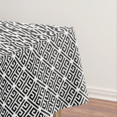 Zwart-wit - Grieks sleutelpatroon Tafelkleed (Voorbeeld)