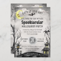 Zwart wit griezelig kostuum party spooky halloween