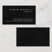 Zwart wit grijs aantrekkelijk Visitekaartje (Voorkant / Achterkant)