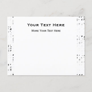 Zwart, wit, grijs afdrukken 2-post kaart uitgenodi