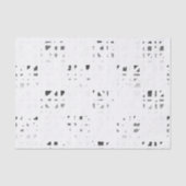 Zwart, wit, grijs afdrukken 2 tissuepapier (Voorkant)