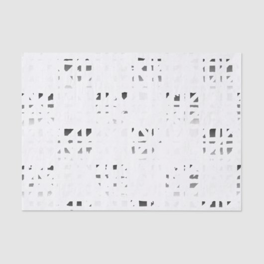 Zwart, wit, grijs afdrukken 2 tissuepapier (Voorkant)