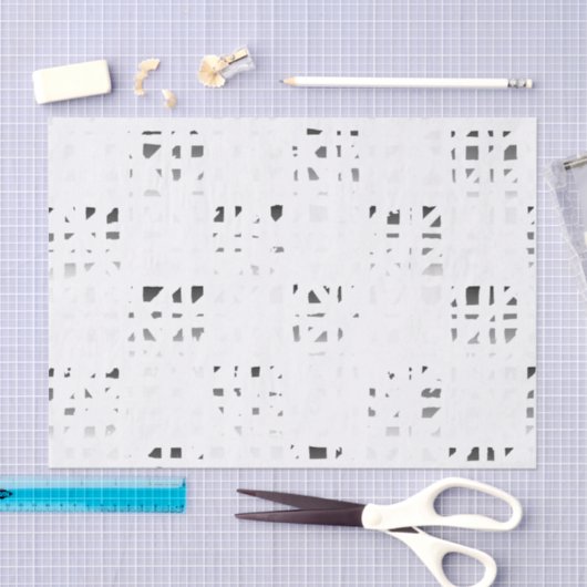 Zwart, wit, grijs afdrukken 2 tissuepapier (Craft)