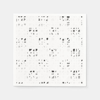 Zwart, Wit, Grijs Art Print 2 servetten