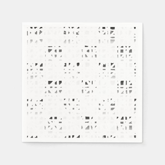 Zwart, Wit, Grijs Art Print 2 servetten (Voorkant)