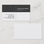 Zwart-wit grijs consultant Visitekaartje (Voorkant / Achterkant)