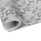 Zwart Wit & Grijs Faux Stof Panelen Cadeaupapier (Rol Hoek)