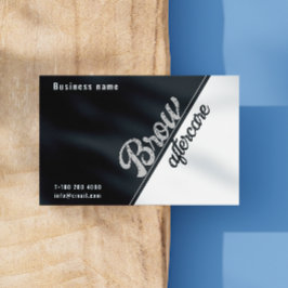 Zwart Wit Grijs Grijs Esthetisch Na Zorg Visitekaartje