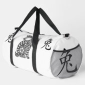 Zwart, Wit Grijs, Jaar van Konijn Chinese Zodiac | Plunjezak (Rechterhoek)