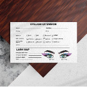 Zwart Wit Grijs Lash Client Extension Map Visitekaartje